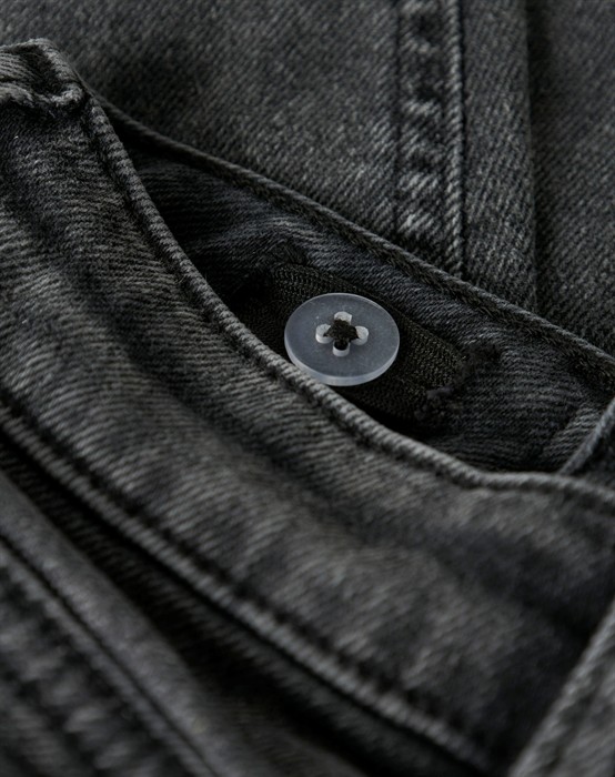 NMFBella Mom Jeans - Medium Grey Melange 